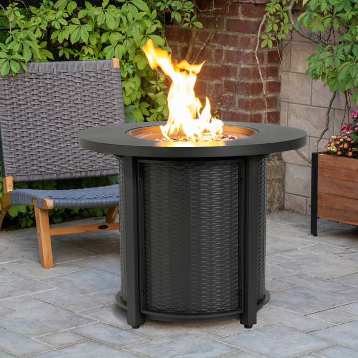 Foyer-table à gaz propane Ember de 30 po (L) et de 40 000 BTU en métal