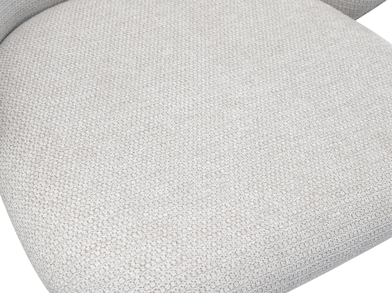 Ensemble de salle à manger Evita 5 pièces en pierre frittée avec table ronde de 41 po à 54 po (L) avec rallonge et 4 chaises beige - gris et noir 