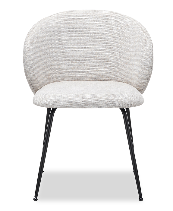 Ensemble de salle à manger Evita 5 pièces en pierre frittée avec table ronde de 41 po à 54 po (L) avec rallonge et 4 chaises beige - gris et noir 