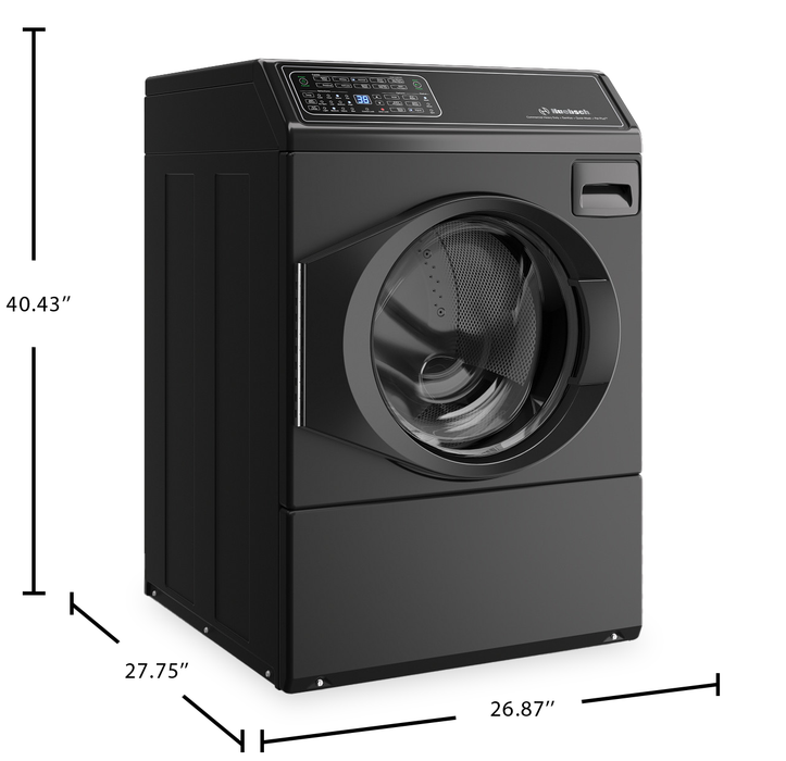 Laveuse Huebsch à chargement frontal de 3,5 pi3 avec Pet PlusMC - noir mat - FF7111BN