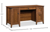 Forge 59.06" Office Desk with 3 Drawers and Cable Management – Washington Cherry | Bureau Forge de 59,06 po à 3 tiroirs avec système de gestion des câbles - cerisier de Washington
