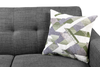 Kort & Co. Freeman 2-Piece Left-Facing Sectional with Wood Legs – Charcoal Grey | Sofa sectionnel gauche Freeman de Kort & Co. 2 pièces de po en tissu d’apparence lin avec pattes en bois - gris anthracite