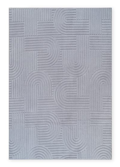 Geo Grey Washable Area Rug - 5’ x 7’  | Carpette Geo grise lavable - 5 pi x 7 pi