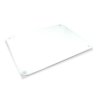 Sous-main de bureau en verre transparent - 19 po x 24 po
