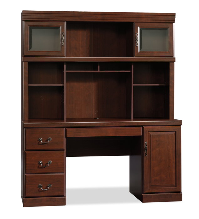 Bureau Heritage de 59.25 po avec crédence - cerisier classique