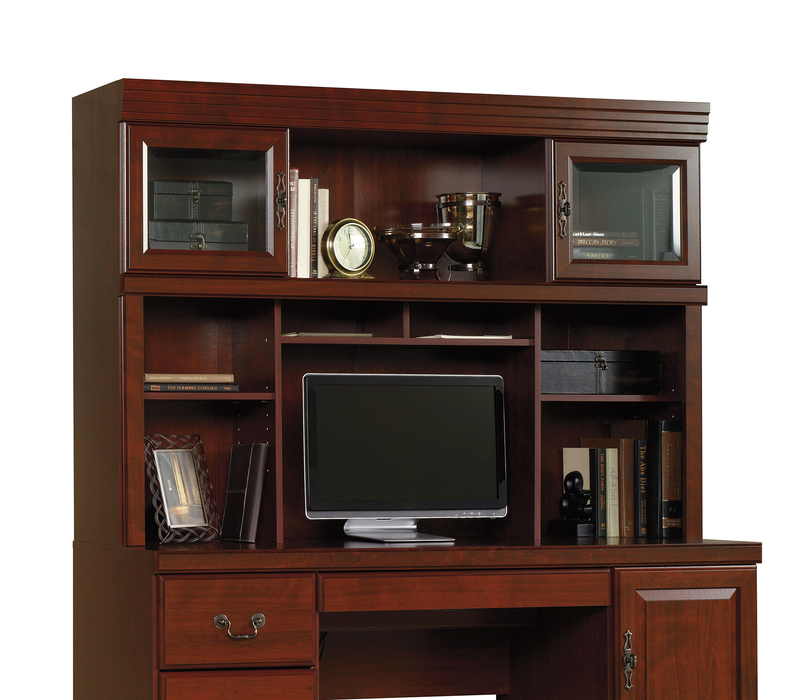 Bureau Heritage de 59.25 po avec crédence - cerisier classique