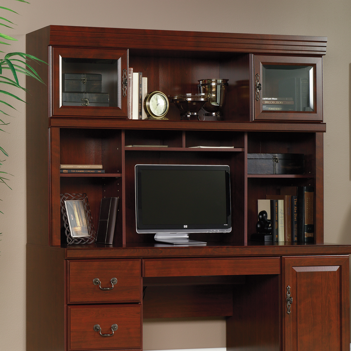 Bureau Heritage de 59.25 po avec crédence - cerisier classique