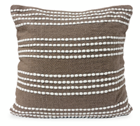 Coussin décoratif Harris en tissu - moka