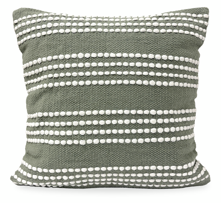 Coussin décoratif Harris en tissu - olive
