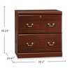 Heritage 30.2" 2-Drawer Lateral Filing Cabinet – Classic Cherry | Classeur latéral Heritage de 30,2 po à 2 tiroirs - cerisier classique