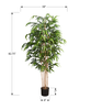 82.75” Artificial Indoor Bamboo Tree in 8” Pot  | Bambou artificiel de 82,75 po en pot de 8 po pour l’intérieur