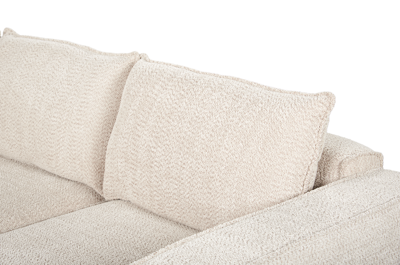 Sofa sectionnel modulaire Infinity 5 pièces en tissu de chenille - taupe