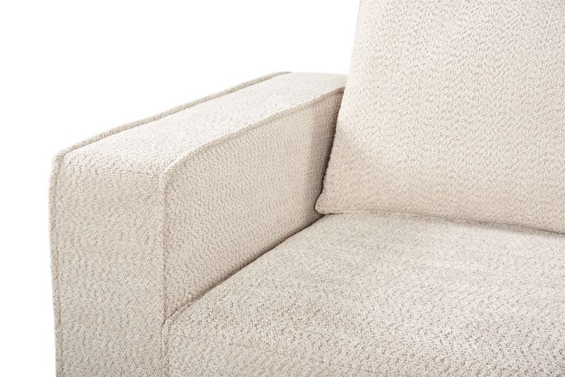 Sofa sectionnel modulaire Infinity 3 pièces en tissu de chenille - taupe 