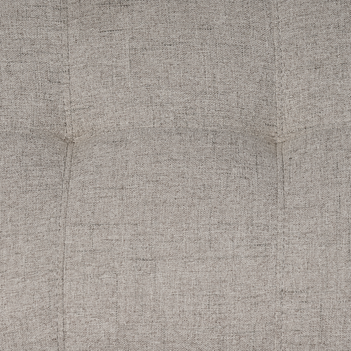 Causeuse Iverly de 61 po en tissu d’apparence lin avec coussins de dossier amovibles - sable