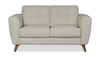 Iverly 61” Linen-Look Fabric Loveseat with Removable Back Cushions – Sand | Causeuse Iverly de 61 po en tissu d’apparence lin avec coussins de dossier amovibles - sable