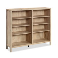  Bibliothèque rustique Juble de 55,75 po avec tablettes réglables - chêne clair