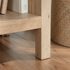 Juble 55.75” Rustic Bookcase with Adjustable Shelves – Prime Oak | Bibliothèque rustique Juble de 55,75 po avec tablettes réglables - chêne clair