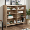 Juble 55.75” Rustic Bookcase with Adjustable Shelves – Prime Oak | Bibliothèque rustique Juble de 55,75 po avec tablettes réglables - chêne clair