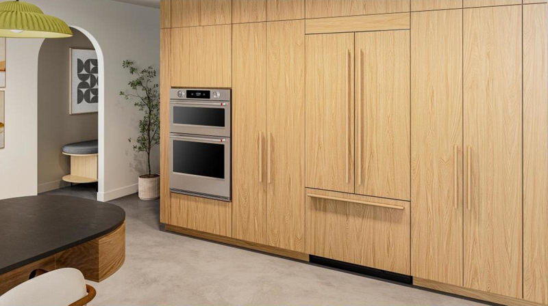 Réfrigérateur encastré KitchenAid de 20,8 pi3 et de 36 po à portes françaises à congélateur inférieur - panneau personnalisable - KBFN536TPA