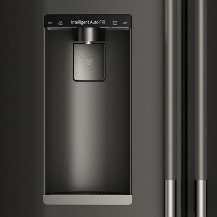 Réfrigérateur KitchenAid de 23,1 pi³ et de 35,6 po à profondeur de comptoir à portes françaises - minerai noir - KRFC536SBE