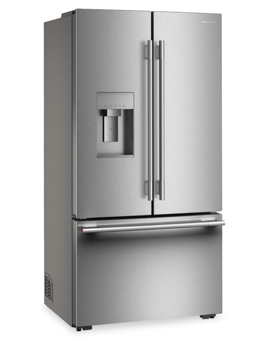 Réfrigérateur KitchenAid de 23,9 pi3 et de 36,6 po de profondeur comptoir à portes françaises - acier inoxydable - KRFC736SPS