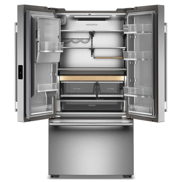 Réfrigérateur KitchenAid de 23,9 pi3 et de 36,6 po de profondeur comptoir à portes françaises - acier inoxydable - KRFC736SPS