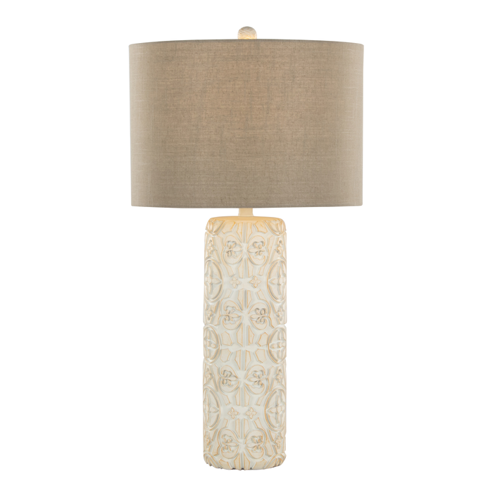 Ensemble de 2 lampes de table Lacey de 31 po avec abat-jour d’apparence lin beige - brun