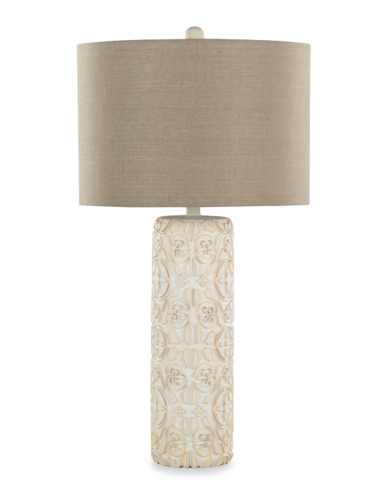 Ensemble de 2 lampes de table Lacey de 31 po avec abat-jour d’apparence lin beige - brun