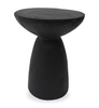 Lake 18.9" Modern End Table – Matte Black | Table de bout moderne Lake de 18,9 po - noir mat