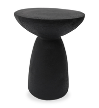 Table de bout moderne Lake de 18,9 po - noir mat