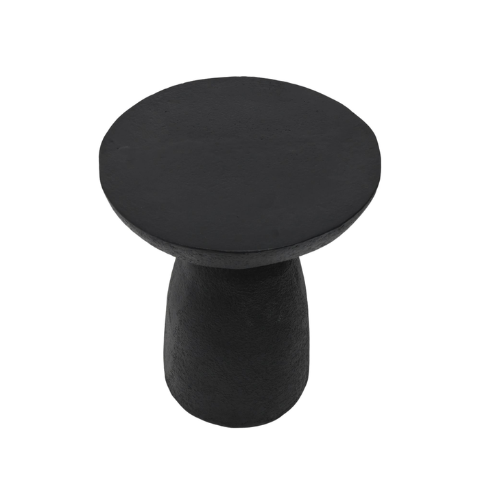 Table de bout moderne Lake de 18,9 po - noir mat