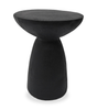 Lake 18.9" Modern End Table – Matte Black | Table de bout moderne Lake de 18,9 po - noir mat