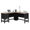 Lance 58.66" L-Shaped Office Desk with 2 Drawers – Raven Oak | Bureau en forme de L Lance de 58,66 po à 2 tiroirs - chêne corbeau