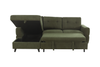 Laval 2-Piece Left-Facing Fabric Sleeper Sectional with Storage Chaise - Green | Sofa-lit sectionnel de gauche Laval 2 pièces en tissu avec fauteuil long de rangement - vert
