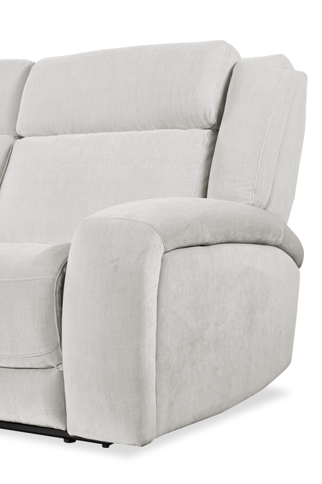 Sofa sectionnel de gauche à inclinaison électrique Legacy de Shaquille O’Neal Home 3 pièces avec confort Shaq-o-pedic - gris 