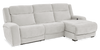 Sofa sectionnel de droite à inclinaison électrique Legacy de Shaquille O’Neal Home 3 pièces avec confort Shaq-o-pedic - gris 