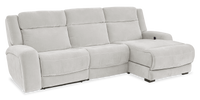 Sofa sectionnel de droite à inclinaison électrique Legacy de Shaquille O’Neal Home 3 pièces avec confort Shaq-o-pedic - gris