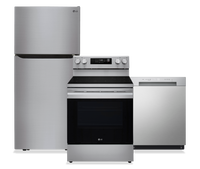  Ensemble de 3 électroménagers LG pour la cuisine - argenté platine et acier inoxydable