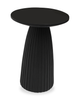 Lila 17.5" Modern End Table – Matte Black | Table de bout moderne Lila de 17,5 po - noir mat