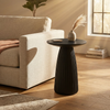 Lila 17.5" Modern End Table – Matte Black | Table de bout moderne Lila de 17,5 po - noir mat