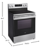 LG 6.3 Cu. Ft. Smart Electric Range with Air Fry – Stainless Steel - LREN6321VE | Cuisinière intelligente électrique LG de 6,3 pi3 avec friture à air - acier inoxydable - LREN6321VE