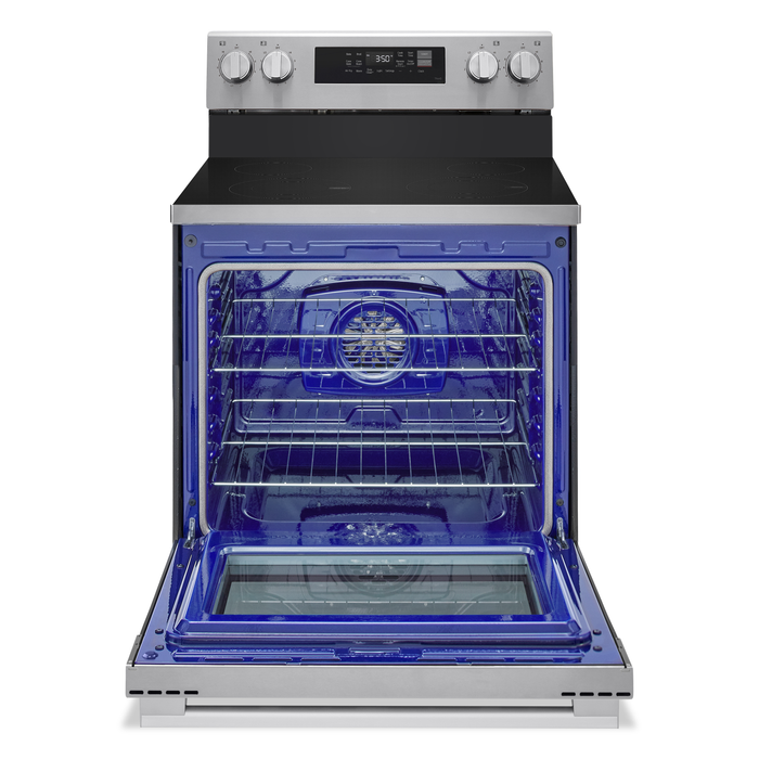 Cuisinière intelligente électrique LG de 6,3 pi3 avec friture à air - acier inoxydable - LREN6321VE