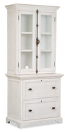 Classeur Milson de 32 po avec portes en verre - albâtre
