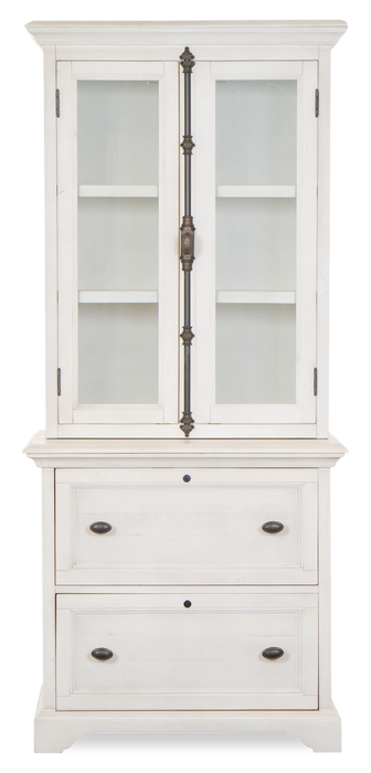 Classeur Milson de 32 po avec portes en verre - albâtre