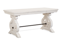 Bureau Milson de 64 po avec rangement - albâtre