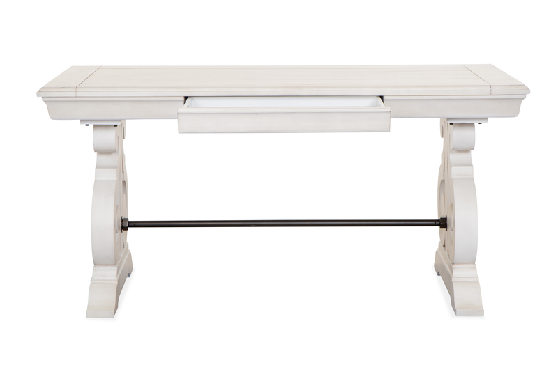 Bureau Milson de 64 po avec rangement - albâtre