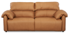 Sofa à inclinaison électrique Momento de 90 po en cuir véritable - caramel