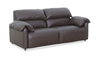 Sofa à inclinaison électrique Momento de 90 po en cuir véritable - chocolat