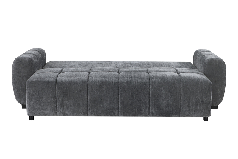 Sofa-lit double Moonlight po en tissu avec coussins de dossier amovibles - minéral  