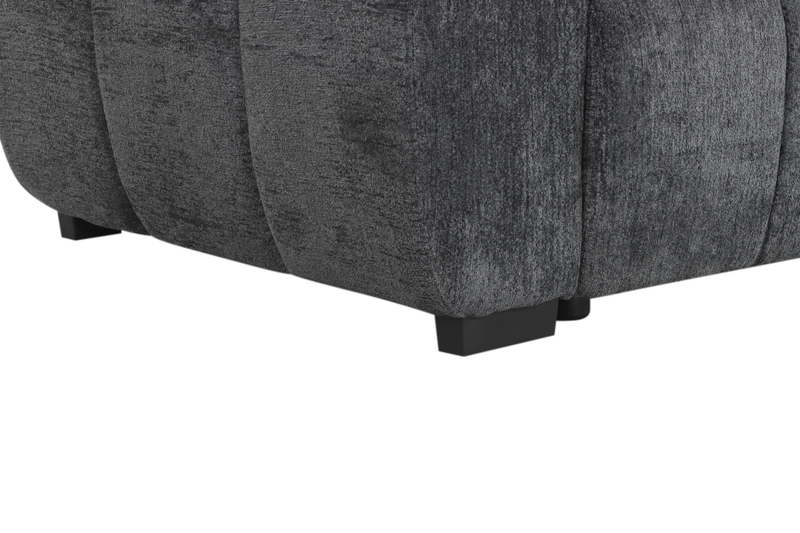 Sofa-lit double Moonlight de _ po en tissu avec coussins de dossier amovibles - minéral  